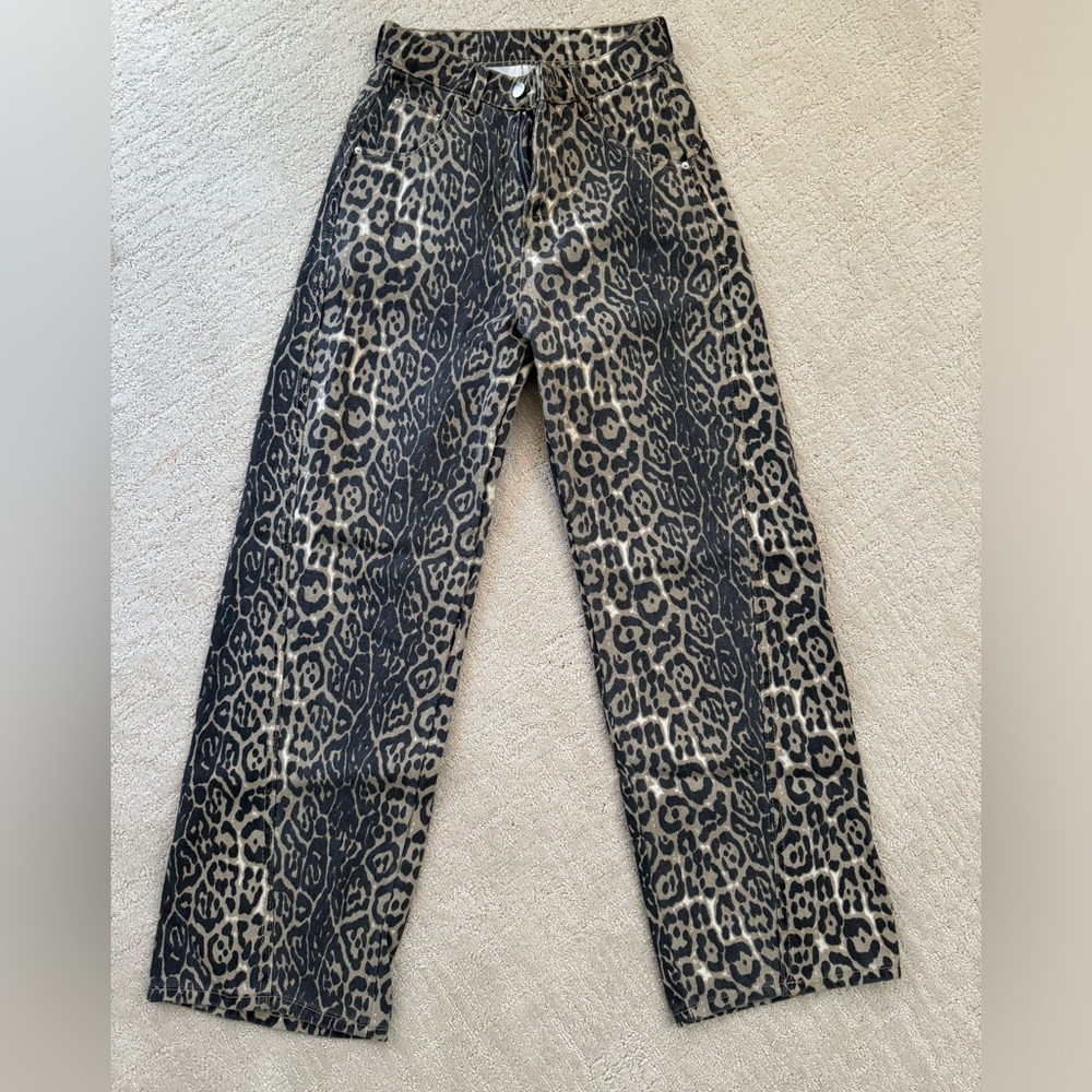 Leopard Jeans Size Small